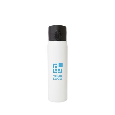 Thermos en acier inoxydable recyclé à ouverture bouton 450ml