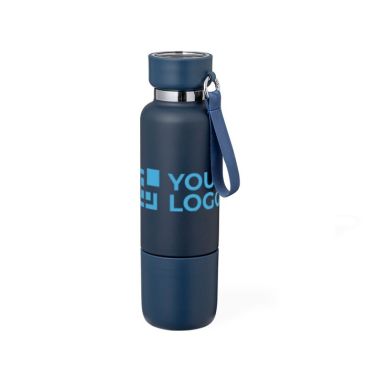 Thermos en inox de 550 ml avec gobelet de 300 ml et dragonne