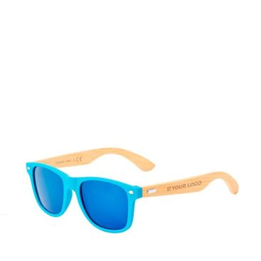 Lunettes de soleil colorées avec branches en bambou UV400