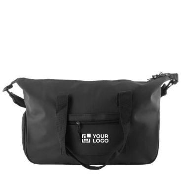 Sac de sport élégant en PU, espace pour chaussures et double poignée