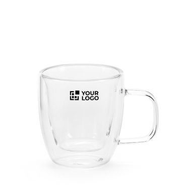 Tasse en verre borosilicaté double paroi 50 ml