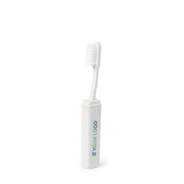 Brosse à dents pliable en paille de blé, idéale pour les voyages