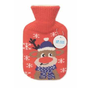 Bouillotte avec housse de Noël, capacité 250ml