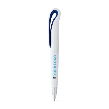 Stylo en ABS avec clip, encre bleue Cisne Blanco