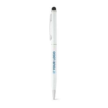 Stylo fin avec pointe tactile, couleur chromée, encre bleue Vip Thin