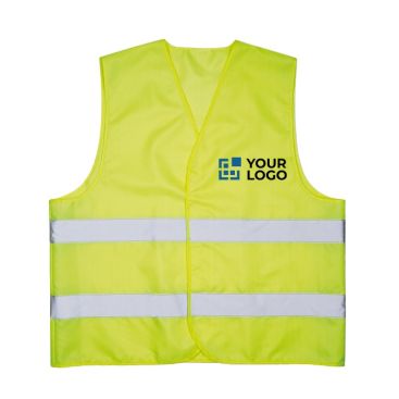 Gilets réfléchissants sérigraphiés couleur  jaune