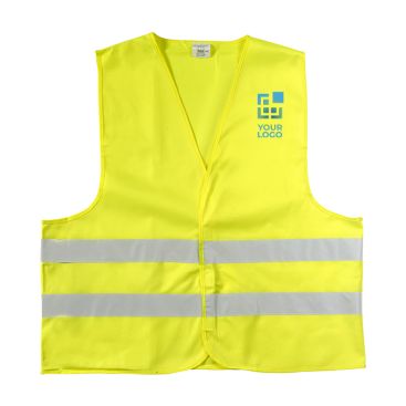 Gilet réfléchissant avec logo haute visibilité, taille XL