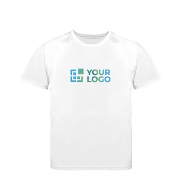 T-shirt technique enfant 100% polyester respirant 135 g/m² avec zone d'impression