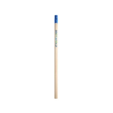 Crayon en bois naturel avec gomme, dureté HB