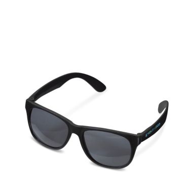 Lunettes de soleil néon avec montures noires protection UV400 avec zone d'impression