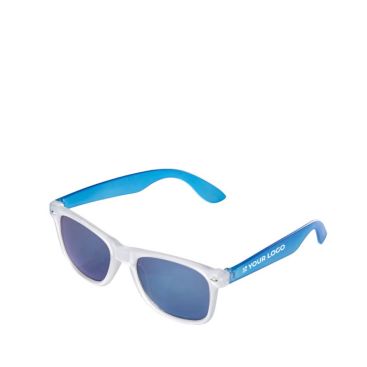 Lunettes de soleil néon avec montures effet glacé protection UV400 avec zone d'impression