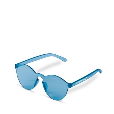 Lunettes de soleil rétro de même tonalité pastel UV400 avec zone d'impression