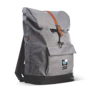 Sac à dos polyester avec compartiment et fermeture magnétique 16L avec zone d'impression