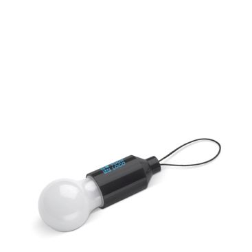 Lampe avec 1 LED avec poignée pour accrocher à un porte-clés ou un sac avec zone d'impression