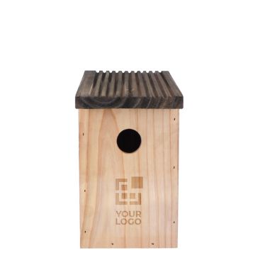 Maison de jardin pour oiseaux avec ouverture de 30 mm et fentes avec zone d'impression