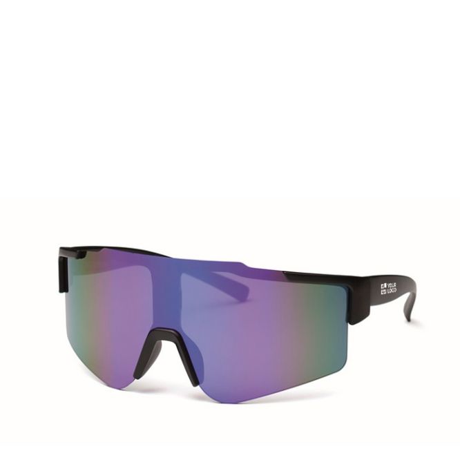 Lunettes de soleil sport avec verres miroir et protection UV400