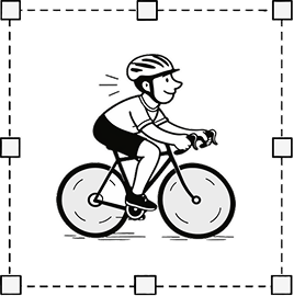 Logo de boutique de vélos à imprimer
