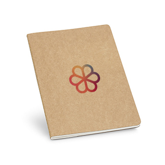 Carnet publicitaire écologique en papier recyclé avec zone d'impression