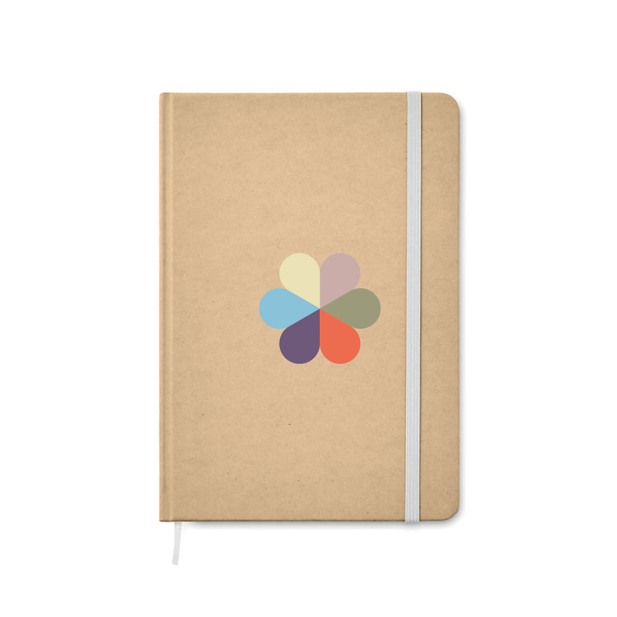 Carnet A5 personnalisé papier recyclé avec zone d'impression