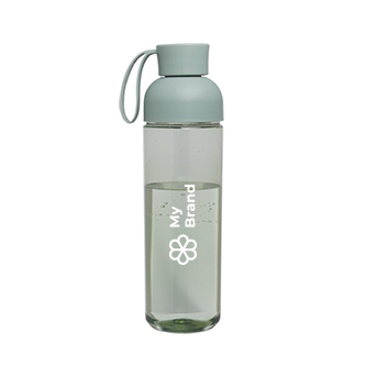 Bouteille en plastique recyclé avec poignée en silicone 600 ml
