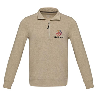 Pull unisexe en tissu recyclé fermeture éclair courte 280 g/m² Unisex-Pullover aus recyceltem Stoff, 280 g/m2, Elevate NXT